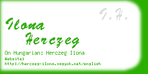 ilona herczeg business card